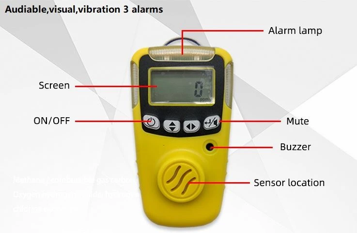 portable hydrogen H2 detector